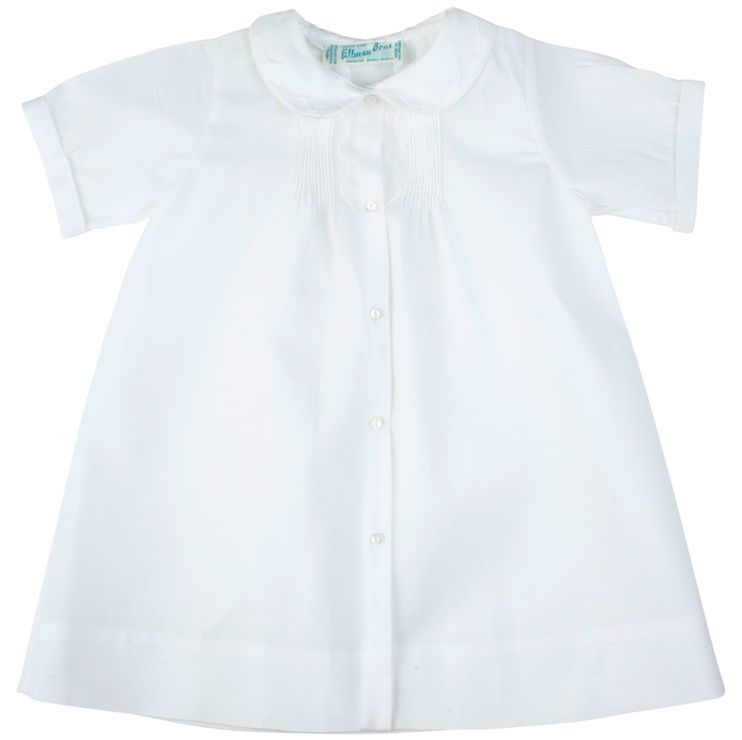 Boys Embroidered Collared Folded Day Gown